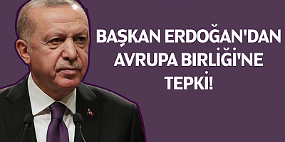 Cumhurbaşkanı Erdoğan'dan Avrupa Birliği'ne tepki!