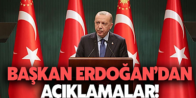Başkan Erdoğan'dan Kabine Toplantısı sonrası alınan kararları açıklıyor