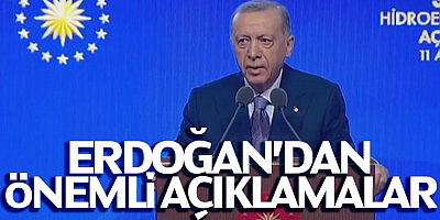 Başkan Erdoğan'dan Önemli Açıklamalar