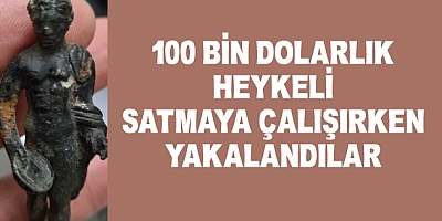 Bursa'da 100 Bin Dolarlık Heykeli Satmaya Çalışırken Yakalandılar