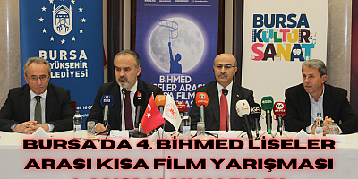 Bursa'da 4. BİHMED Liseler Arası Kısa Film Yarışması lansmanı