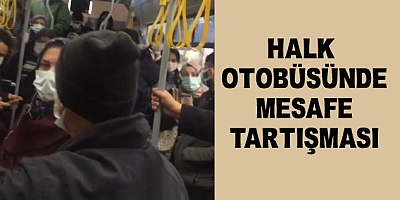 Bursa'da Halk Otobüsünde Mesafe Tartışması
