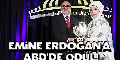 Emine Erdoğan'a ABD'de ödül