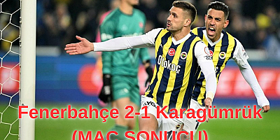 Fenerbahçe 2-1 Karagümrük (MAÇ SONUCU)