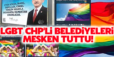 LGBT CHP'li belediyeleri mesken tuttu!